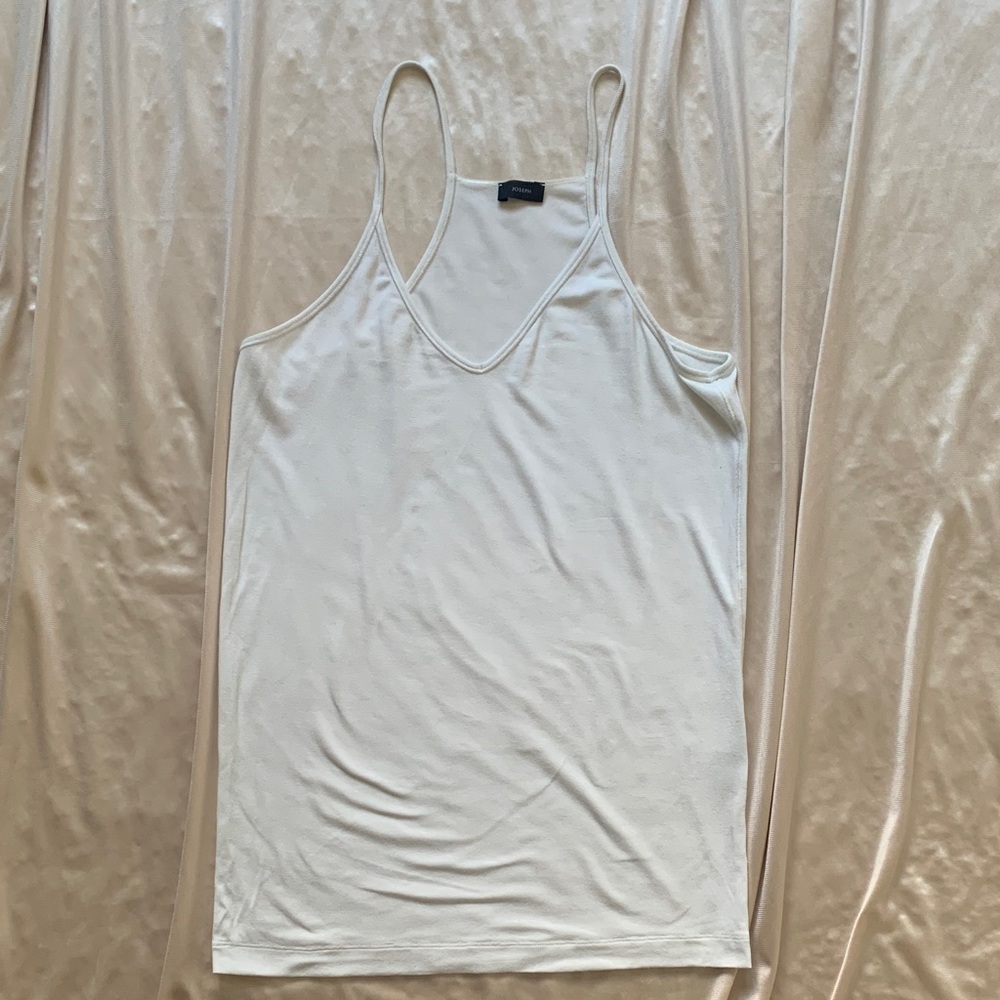 Joseph White V-Neck Camisole Size Small | Stretch Jersey Camisole